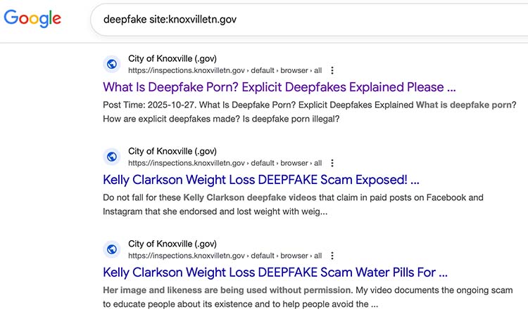 city of knoxville phishing